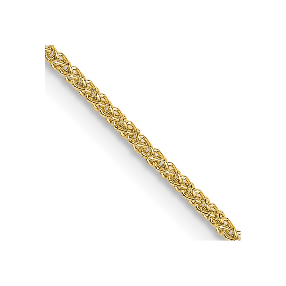 16 Zoll 18K Gelbgold 1 mm Diamantschliff Spiga Kette Halskette - Bild 1 von 5
