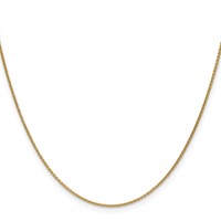 18K 1.15mm Yellow Gold Diamond-cut Cable Chain with Fancy Lobster Clasp, 16" view 2