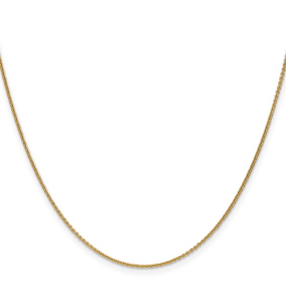 Herco Gold Solid Diamond-Cut Cable Chain
