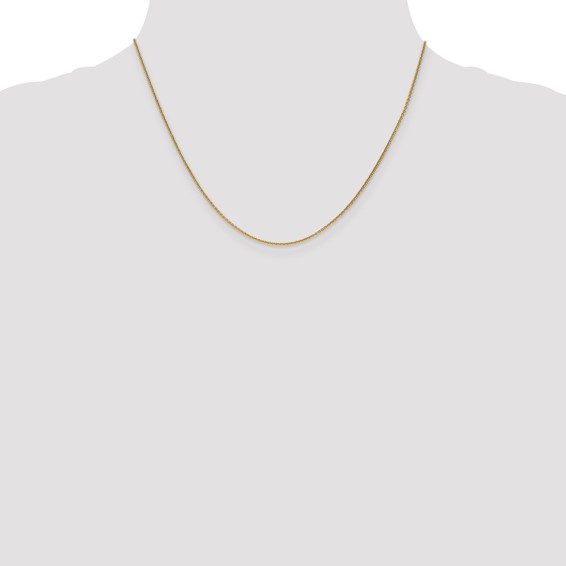 Herco Gold Solid Diamond-Cut Cable Chain
