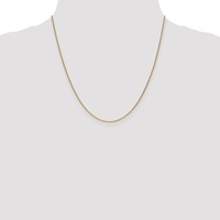 18K 1.15mm Yellow Gold Diamond-cut Cable Chain with Fancy Lobster Clasp, 18" view 4