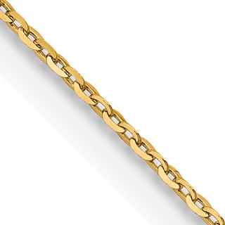 Herco Gold Solid Diamond-Cut Cable Chain