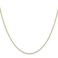 18K.7mm Yellow Gold Box Chain with Lobster Clasp, 16" view 2