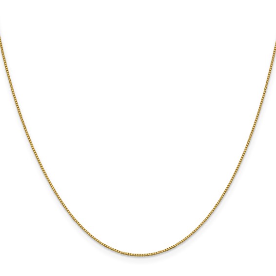 Leslie's 18K 16 inch .7mm Box with Lobster Clasp Chain