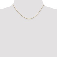 18K.7mm Yellow Gold Box Chain with Lobster Clasp, 16" view 4