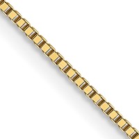 18K.7mm Yellow Gold Box Chain with Lobster Clasp, 16" view 1