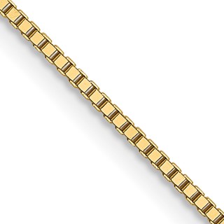 Leslie's 18K 24 inch .9mm Box with Lobster Clasp Chain