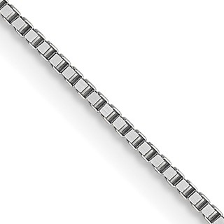Leslie's 18K White Gold 18 inch .7mm Box with Lobster Clasp Chain