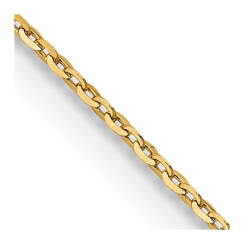 18K 1.5mm D/C Cable Chain