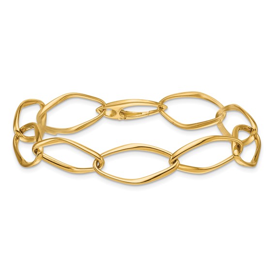 HERCO Gold Oval Link Bracelets