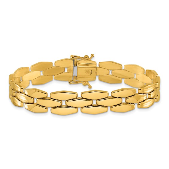 HERCO Gold 3 Row Link Bracelets