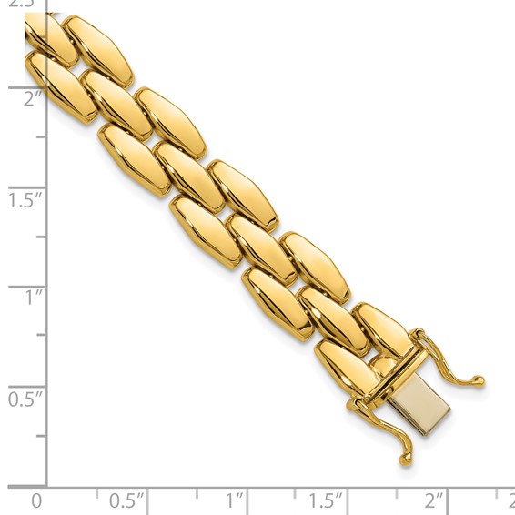 HERCO Gold 3 Row Link Bracelets