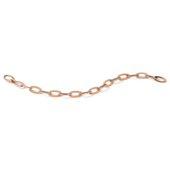 Herco 18K Rose Gold Polished 8.3mm Oval Link 8in Chain Bracelet