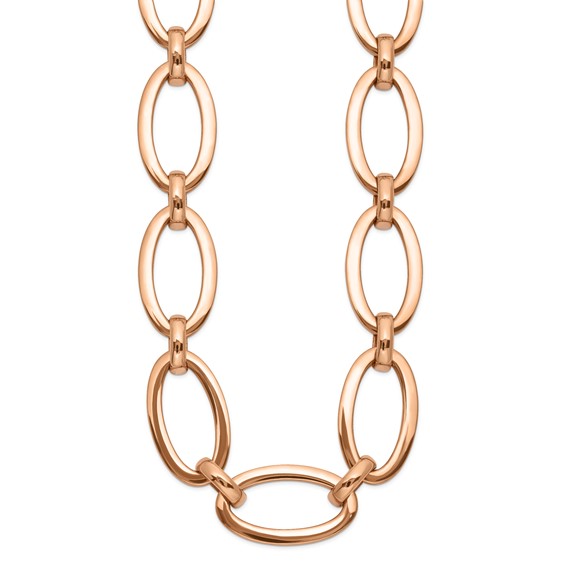 Herco 18K Rose Gold Shiny Large Links 18.2mm