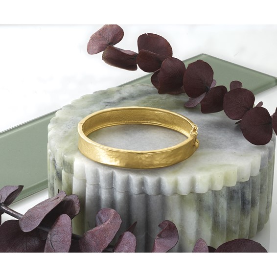 HERCO Gold Hammered Bangles