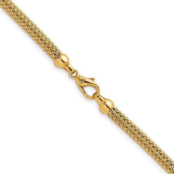 Herco 14K Polished 4.0mm Mesh 20 Inch Chain