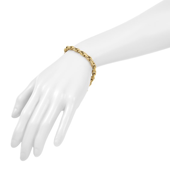 HERCO Gold 6mm Mixed Link Bracelets