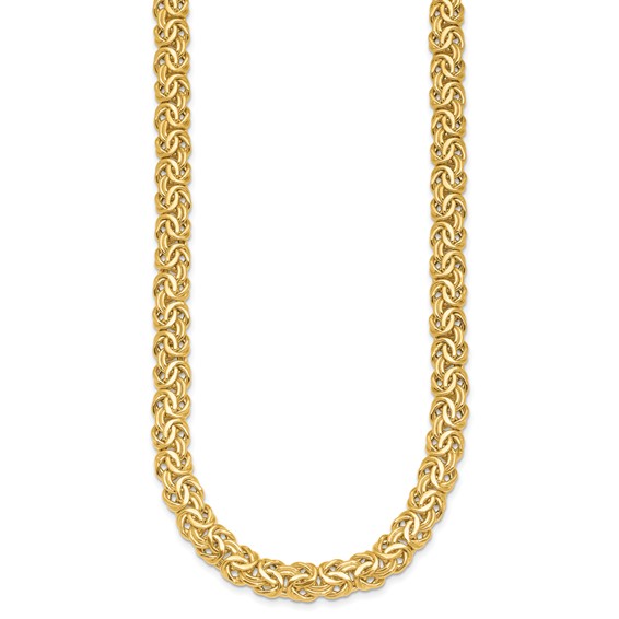 HERCO Gold Byzantine Necklaces with Sapphires in the Clasp