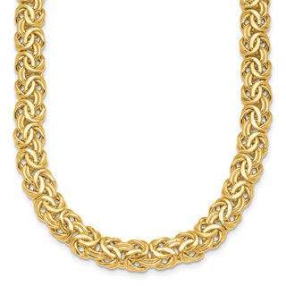 HERCO Gold Byzantine Necklaces with Sapphires in the Clasp