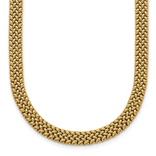 HERCO Gold Flat Mesh Necklaces
