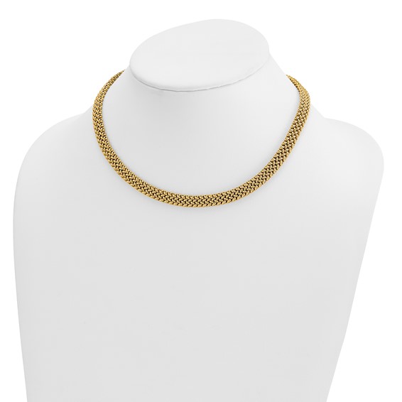 HERCO Gold Flat Mesh Necklaces