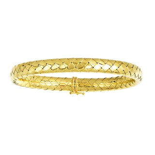 Herco 18K Gold High Polish Woven