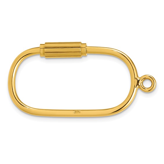 Herco 18K Gold Solid Carabiner 33X20MM