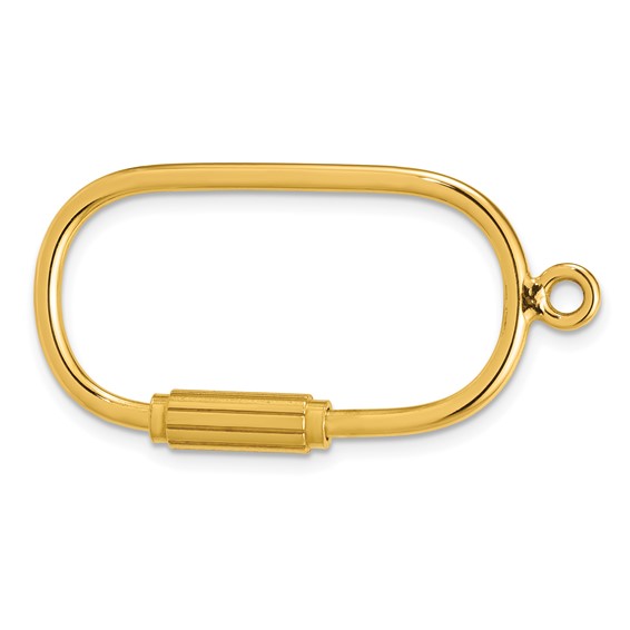 Herco 18K Gold Solid Carabiner 33X20MM
