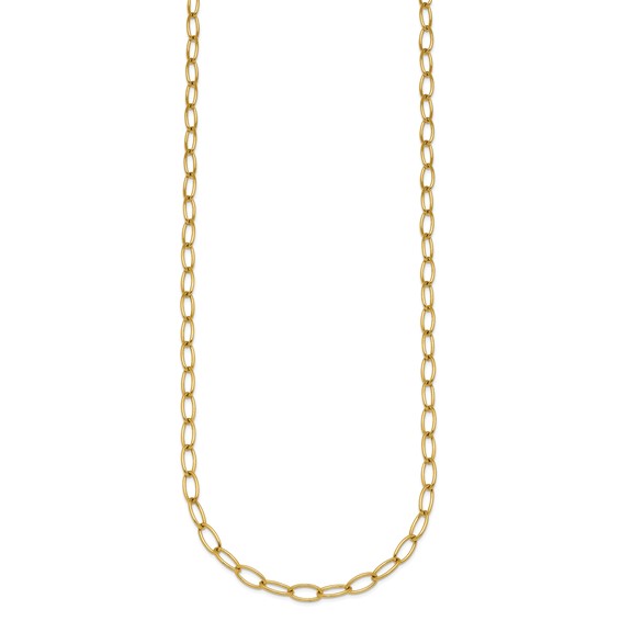 HERCO Gold 4.5mm Oval Link Necklaces