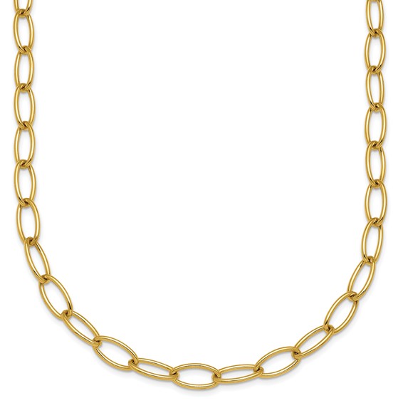 HERCO Gold 4.5mm Oval Link Necklaces