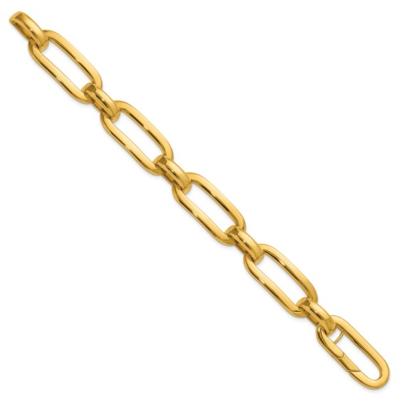 Herco 18K Polished Oval Link 7.5 inch Bracelet