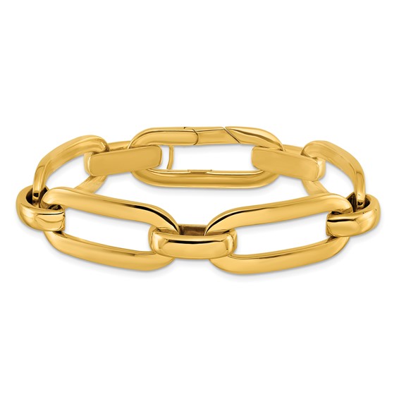 Herco 18K Polished Oval Link 7.5 inch Bracelet