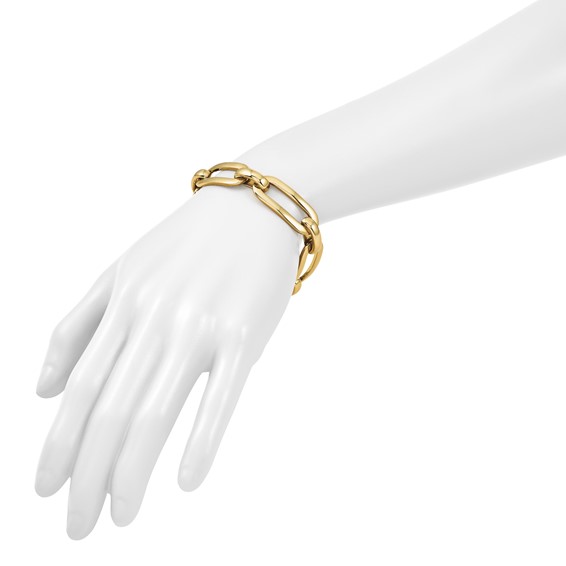 Herco 18K Polished Oval Link 7.5 inch Bracelet