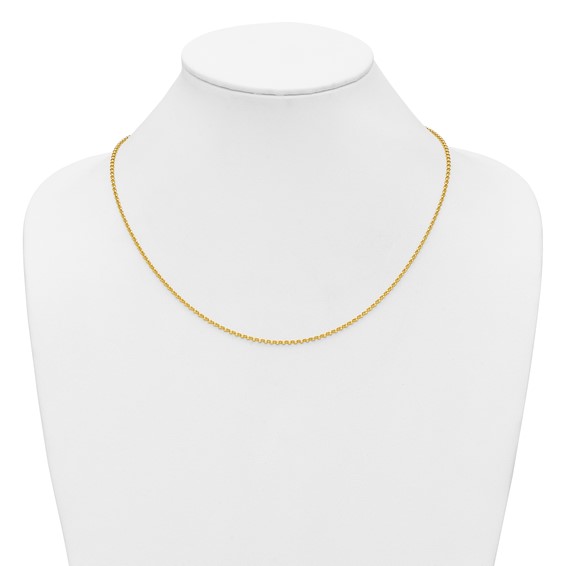 Herco Gold Polished Adjustable Rolo Chain