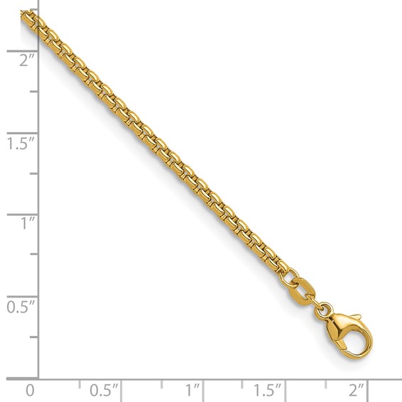 HERCO Gold Round Box Chain Bracelets