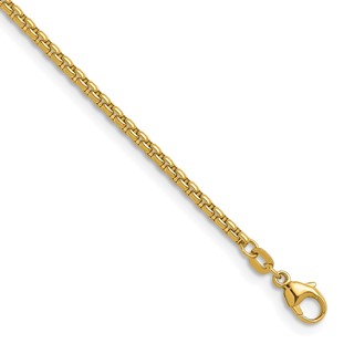 HERCO Gold Round Box Chain Bracelets