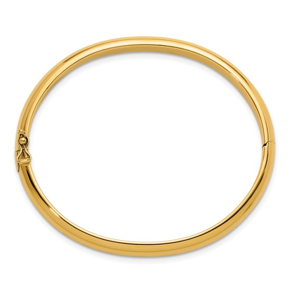 Herco 18K Polished 6.5mm Hinged Bangle