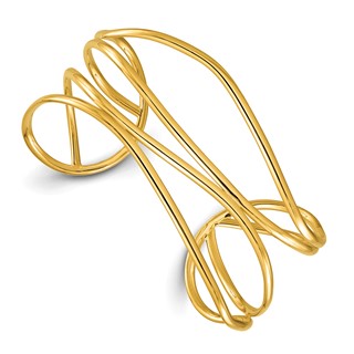Herco 18K Polished Fancy Cuff Bangle