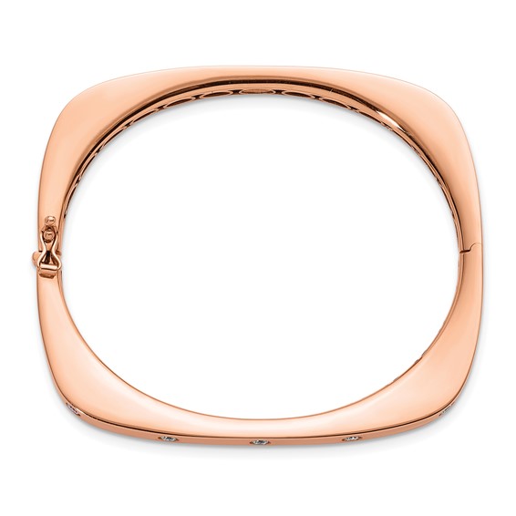 HERCO Gold Diamond Hinged Bangles