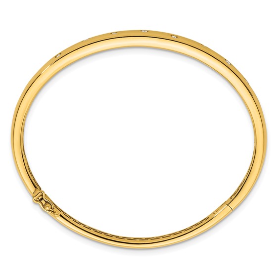 HERCO Gold Diamond Hinged Bangles