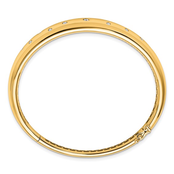 HERCO Gold Diamond Hinged Bangles