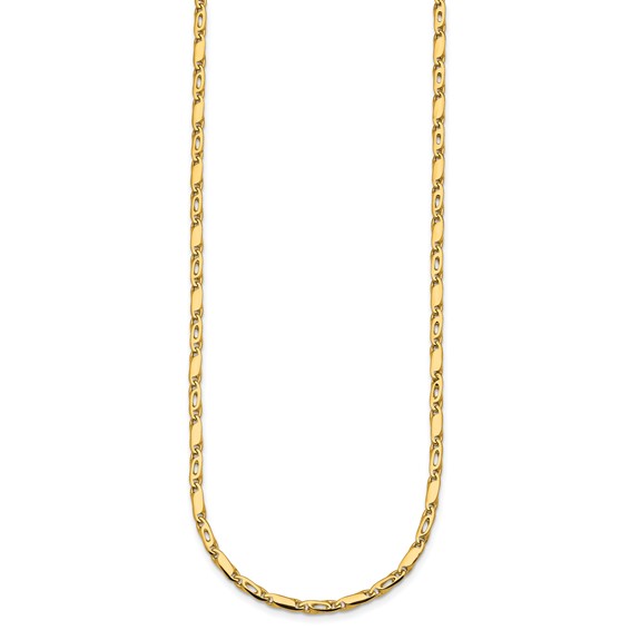Herco Gold Solid Fancy Link Chain