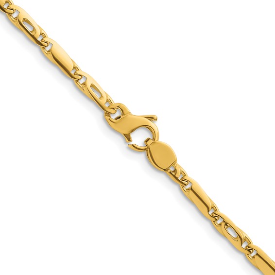Herco Gold Solid Fancy Link Chain
