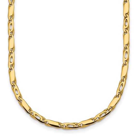 Herco Gold Solid Fancy Link Chain