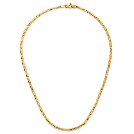 Herco Gold Solid Fancy Link Chain