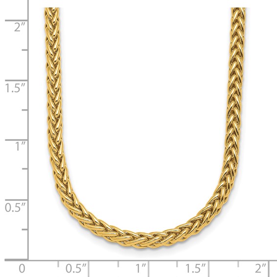 Herco 18K Polished 3.1mm Wheat 7.5 inch Bracelet