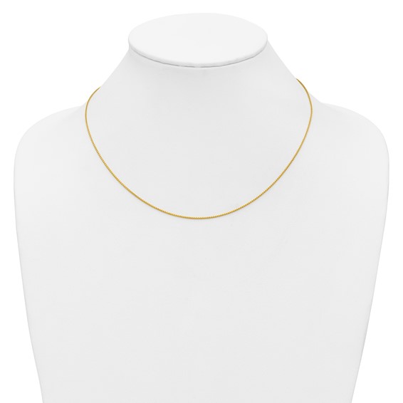 Herco Gold Adjustable Diamond-Cut Spiga Chain