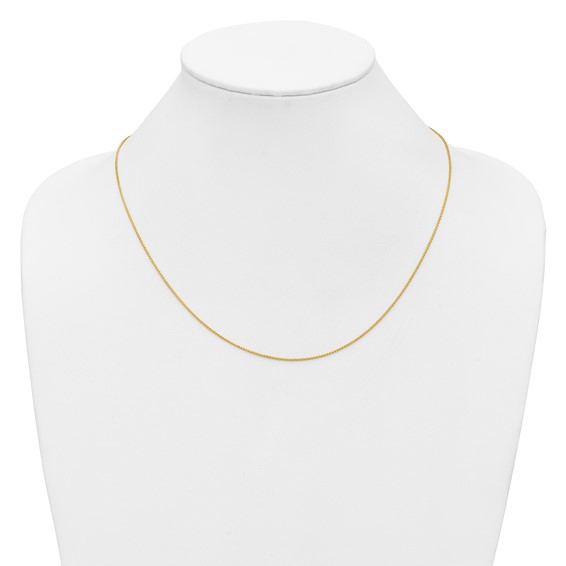 Herco Gold Adjustable Diamond-Cut Spiga Chain