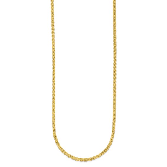 HERCO Gold Solid Green Wheat Chain