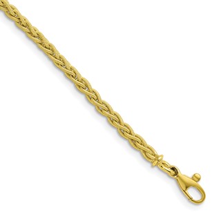 HERCO Gold Solid Green Wheat Chain